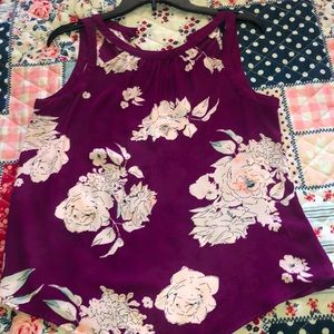 A fancy flower tank top